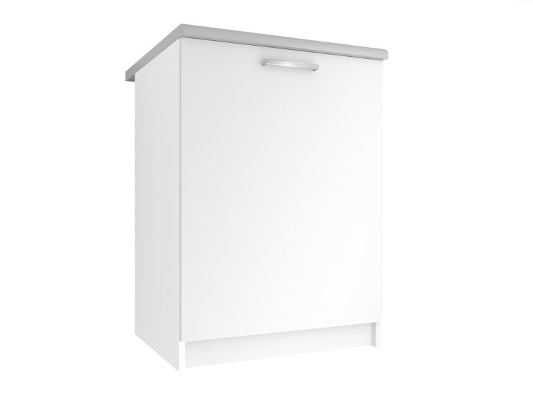 Meuble de cuisine Belini bas 60 cm blanc mat avec plan de travail Fabricant TOR SD60/0/WT/WT/0/E