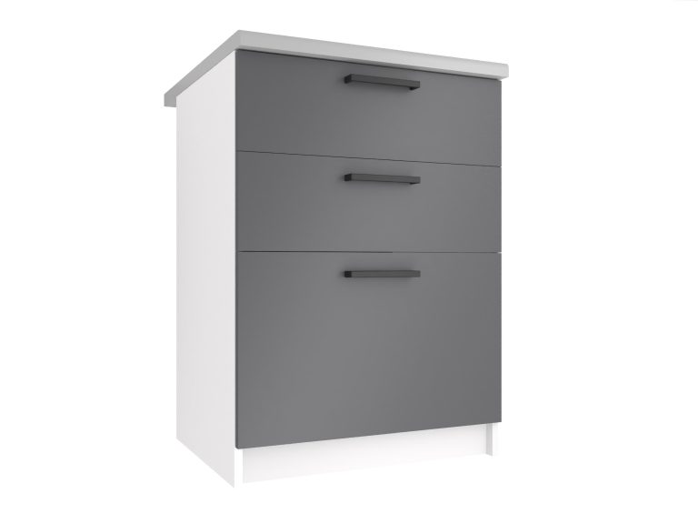 Armoire de cuisine sans plan de travail avec tiroirs TOR SDSZ60/0/WT/SR/0/B1