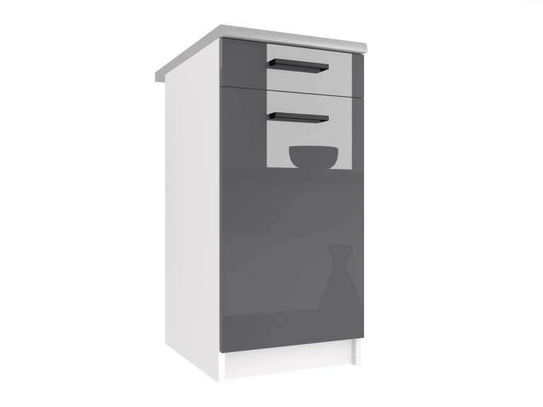 Armoire de cuisine sur pied avec tiroirs INF SDSZ1-40/0/WT/S/0/B1