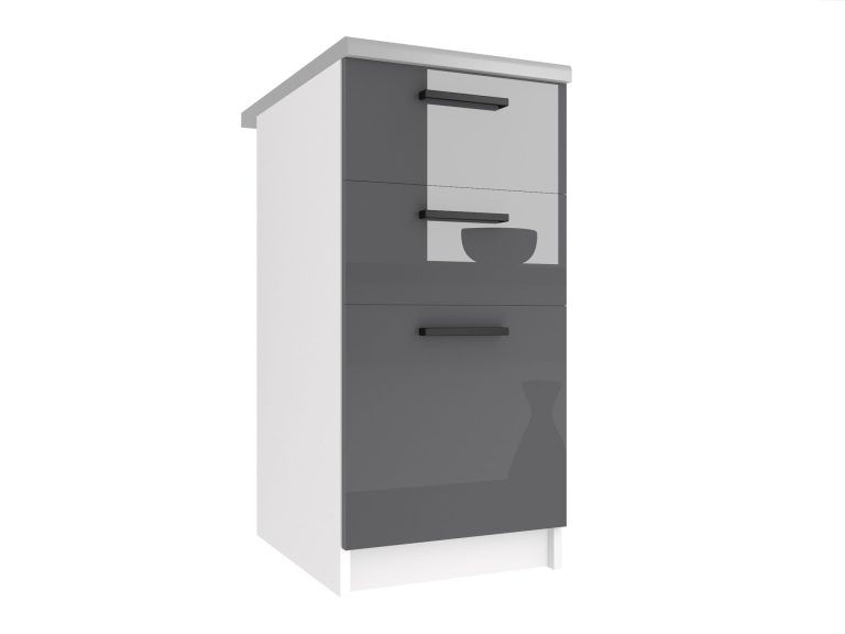 Meuble bas de cuisine avec tiroirs sans plan de travail INF SDSZ40/0/WT/S/0/B1