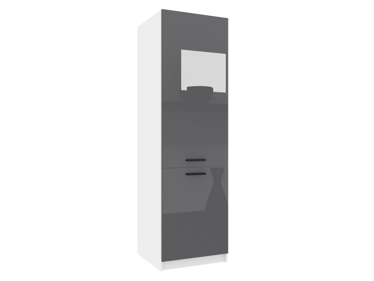 Colonne de cuisine 60 cm gris brillant INF SSL60/1/WT/S/0/B1