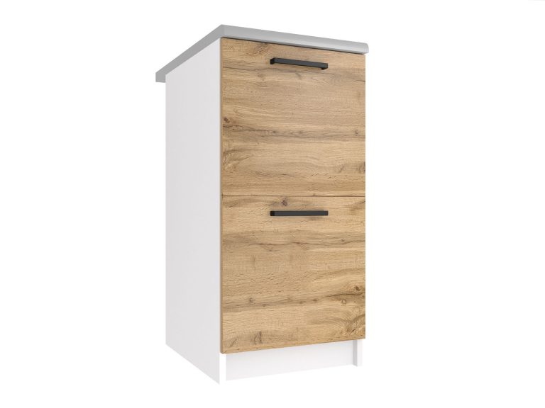 Meuble bas de cuisine 40 cm chêne Wotan TOR SD2-40/0/WT/DW/0/B1