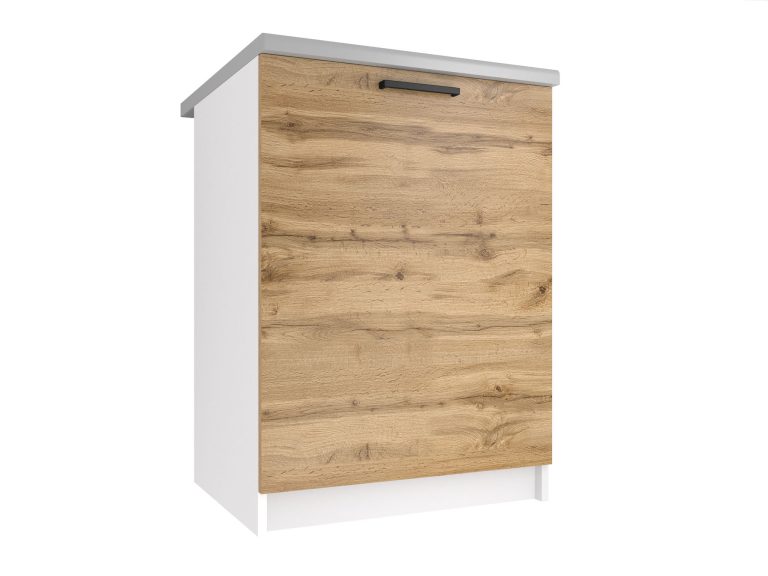 Meuble bas de cuisine 60 cm chêne wotan TOR SD60/0/WT/DW/0/B1/