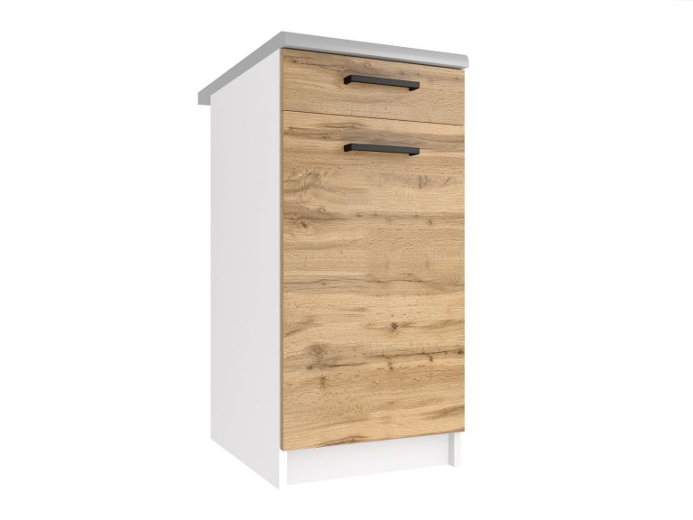Meuble de cuisine sur pied avec tiroirs TOR SDSZ1-40/1/WT/DW/0/B1