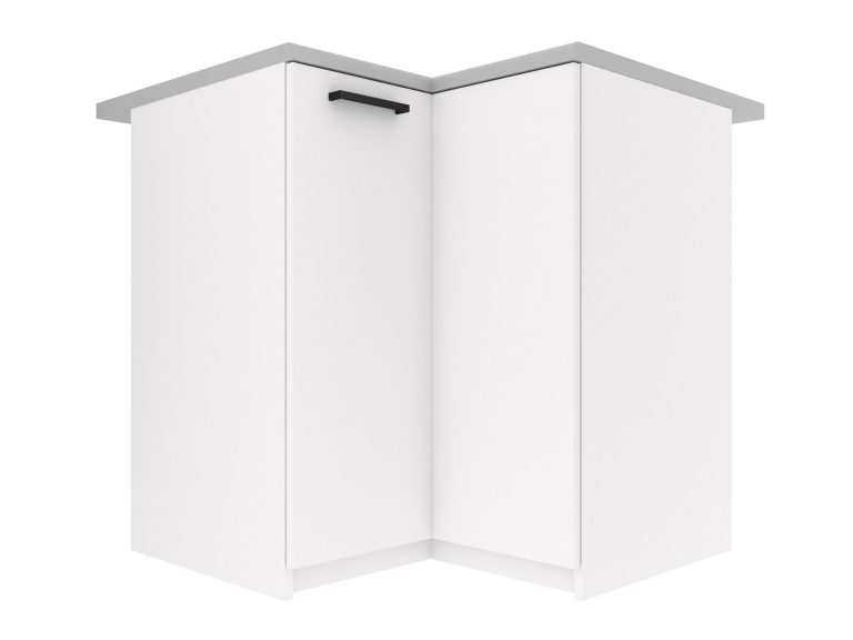 Armoire de cuisine Belini d'angle inférieure 90 cm blanc mat avec plan de travail Fabricant TOR SNP90/3/WT/WT/0/B1

