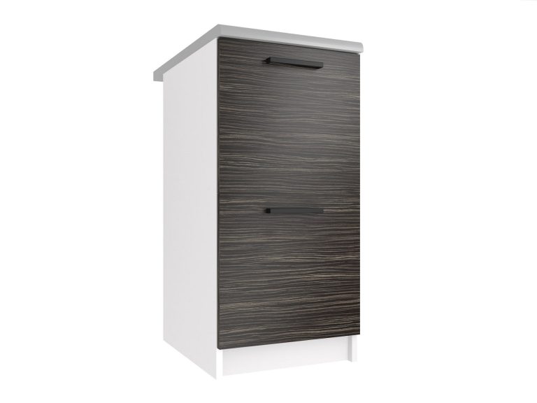 Meuble de cuisine Belini bas 40 cm en ébène royal avec plan de travail Fabricant TOR SD2-40/0/WT/HK/0/B1
