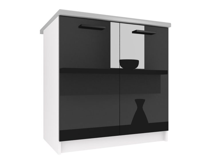 Armoire de cuisine sur pied INF SD80/0/WT/B/0/B1