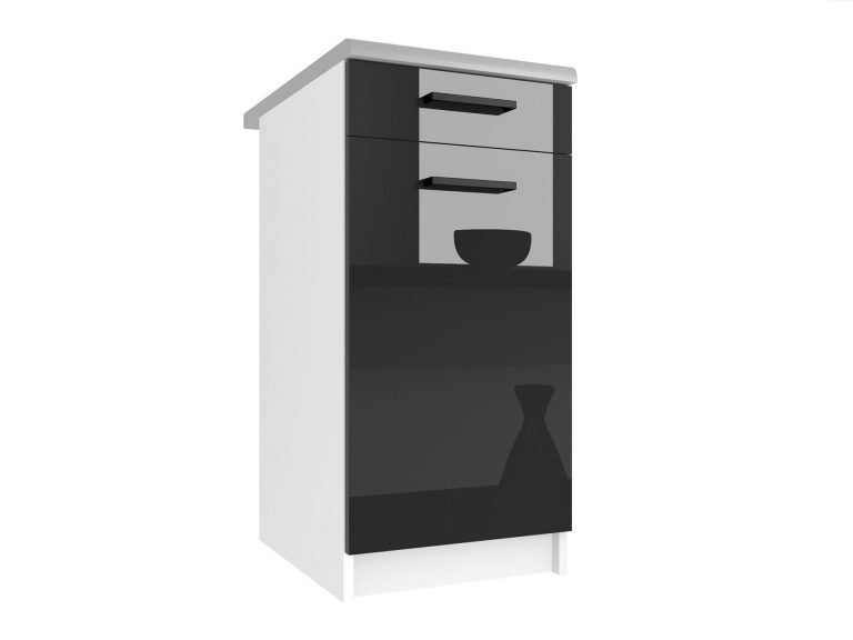 Armoire de cuisine sur pied avec tiroirs INF SDSZ1-40/1/WT/B/0/B1