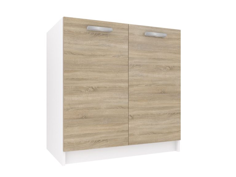 Armoire de cuisine avec évier TOR SDZ80/0/WT/DS/0/T