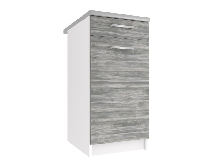 Meuble de cuisine bas sans plan de travail avec tiroirs TOR SDSZ1-40/1/WT/GW/0/E