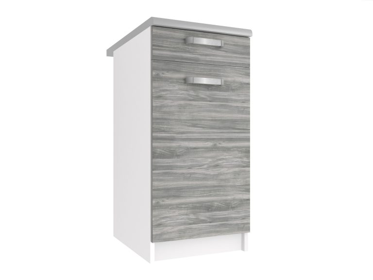 Meuble de cuisine bas sans plan de travail avec tiroirs TOR SDSZ1-40/1/WT/GW/0/U