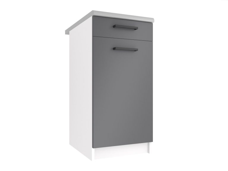 Armoire de cuisine sur pied avec tiroirs TOR SDSZ1-40/1/WT/SR/0/B1