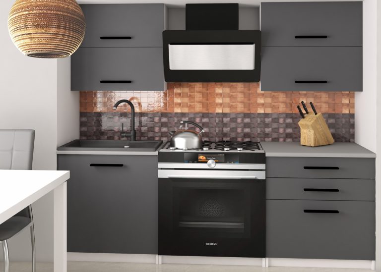 Meubles de cuisine 120 cm gris anthracite graphite avec plan de travail Fabricant TOR ELEGANTA2/3/WT/SR/0/B1