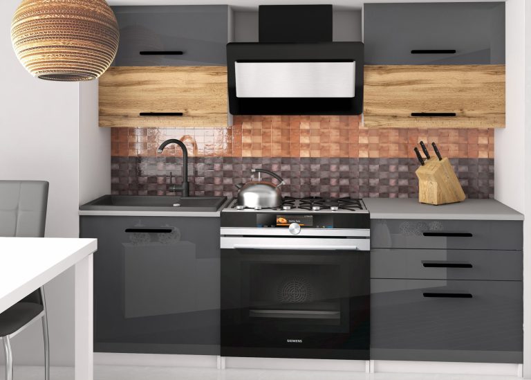Meuble de cuisine 120 cm chêne Wotan chêne Sonoma avec plan de travail Fabricant TOR KOMPAKTO2/3/WT/DW/BB/B1