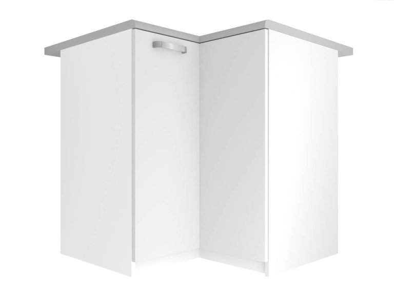 Armoire de cuisine Belini d'angle inférieure 90 cm blanc mat sans plan de travail Fabricant TOR SNP90/2/WT/WT/BB/U

