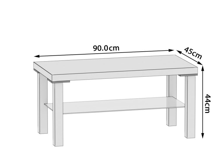 Table basse Belini blanche Imperium Belini 5 IMP SK1/1/B/W/0/0