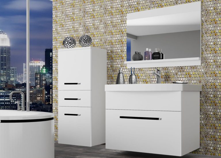 Meuble de salle de bain Belini blanc mat + lavabo + miroir Fabricant ROD M 2/0/W/W/0/ZW