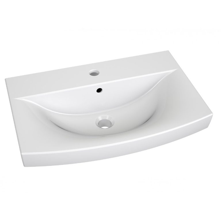 Meuble de salle de bain avec vasque et miroir blanc mat – Producteur ROD PRIMO M 5/0/W/W/0/ZINC
