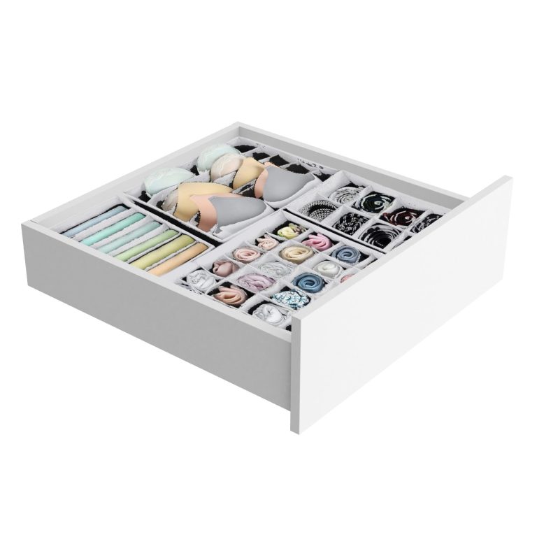 Armoire 133 cm Belini blanc mat / noir mat avec portes coulissantes miroir et tiroirs Fabricant MBP SZP6/1/W/B/0/KLAL