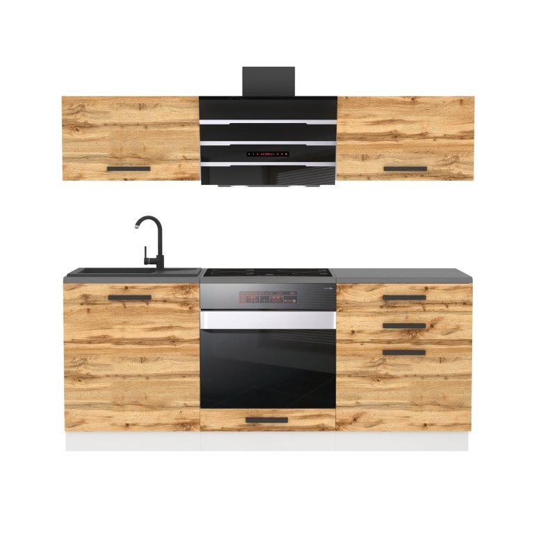 Meubles de cuisine Premium Version Complète 180 cm en chêne chêne wotan chêne sonoma avec plan de travail Fabricant TOR SOPHIA/0/WT/DW/B/B1