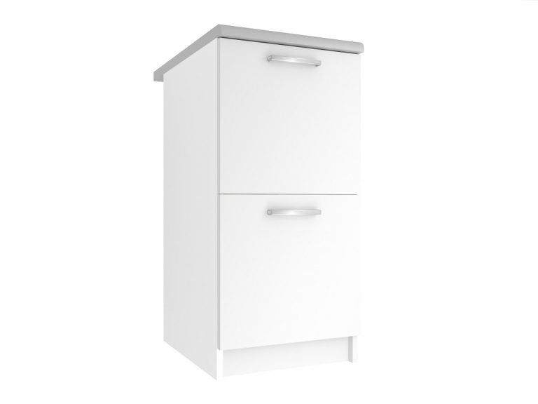 Meuble de cuisine Belini bas 40 cm blanc mat avec plan de travail Fabricant SD2-40/0/WT/WT/0/E