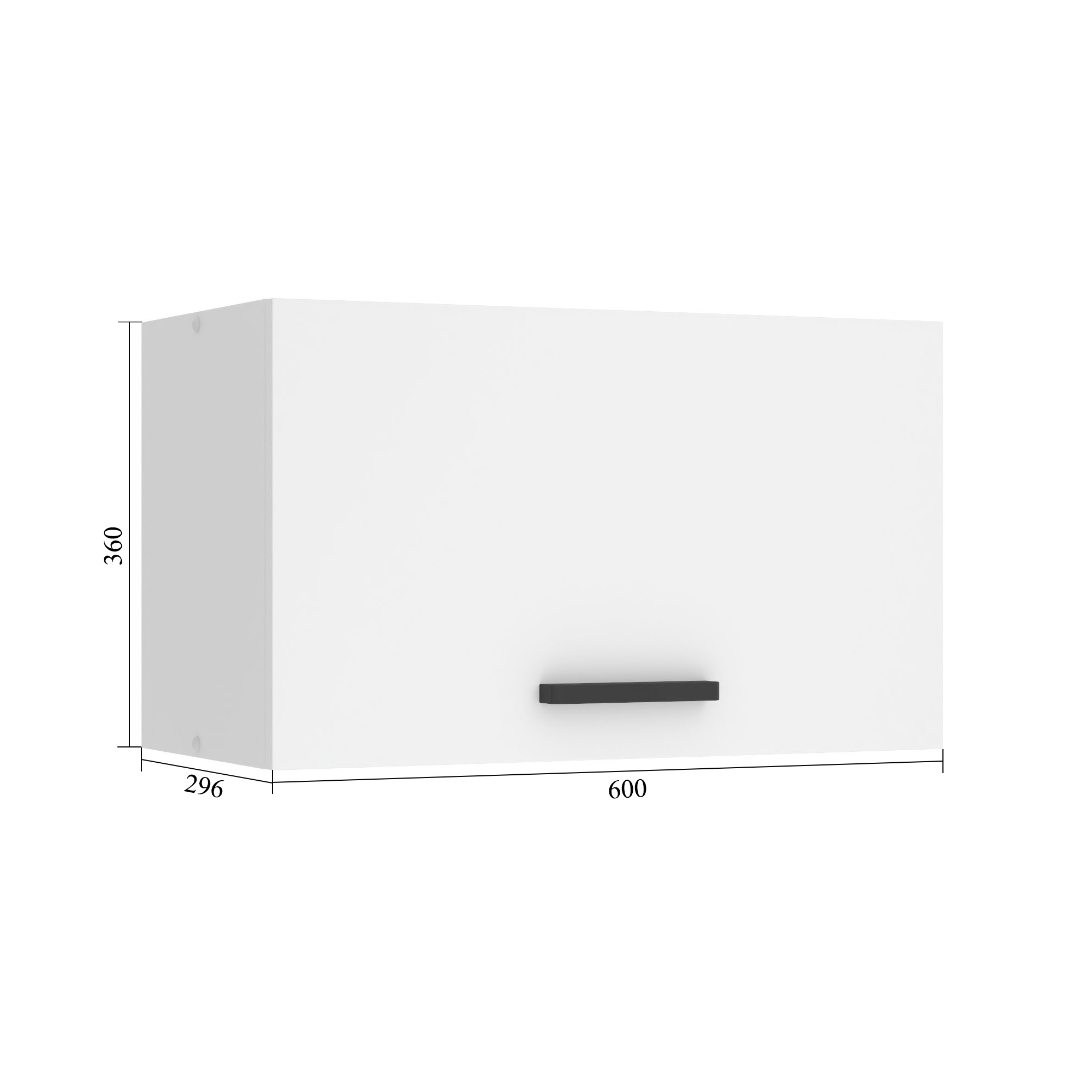 Meuble haut pour hotte de cuisine 60 cm TOR SGP60/0/WT/GW/0/B1/PP
