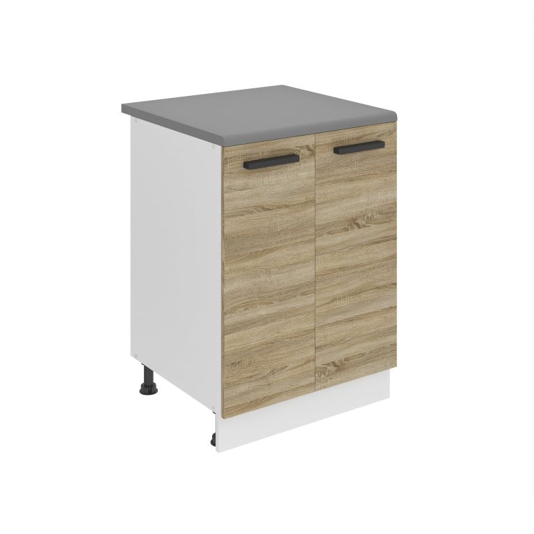 Meuble bas de cuisine 60 cm TOR SD2-60/0/WT/DS/B/B1/PP

