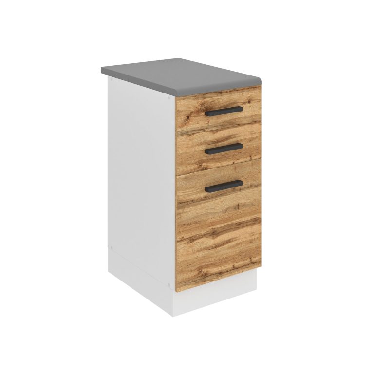 Meuble bas de cuisine 40 cm tiroirs TOR SDSZ40/0/WT/DW/B/B1/PP