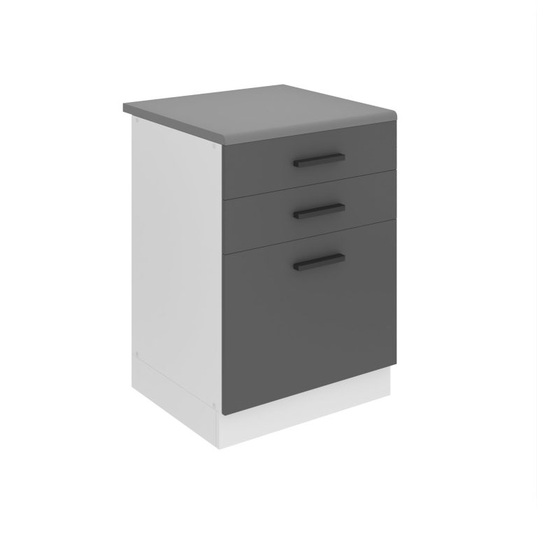 Meuble bas de cuisine 60 cm tiroirs TOR SDSZ60/0/WT/SR/B/B1/PP
