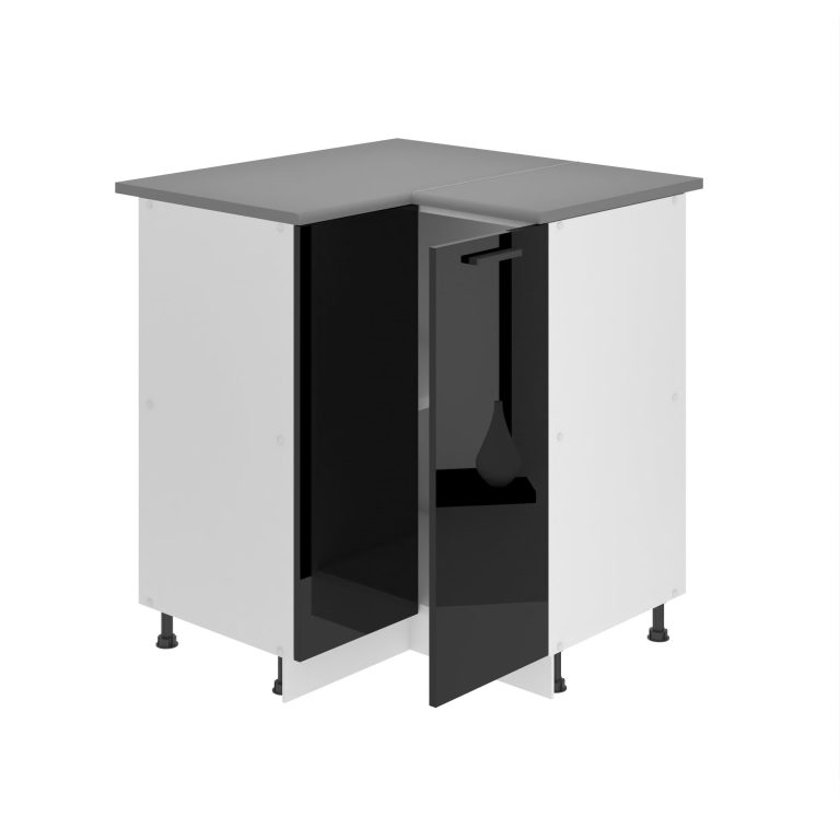 Meuble bas d'angle de cuisine 90 cm INF SNP90/0/WT/B/B/B1/PP