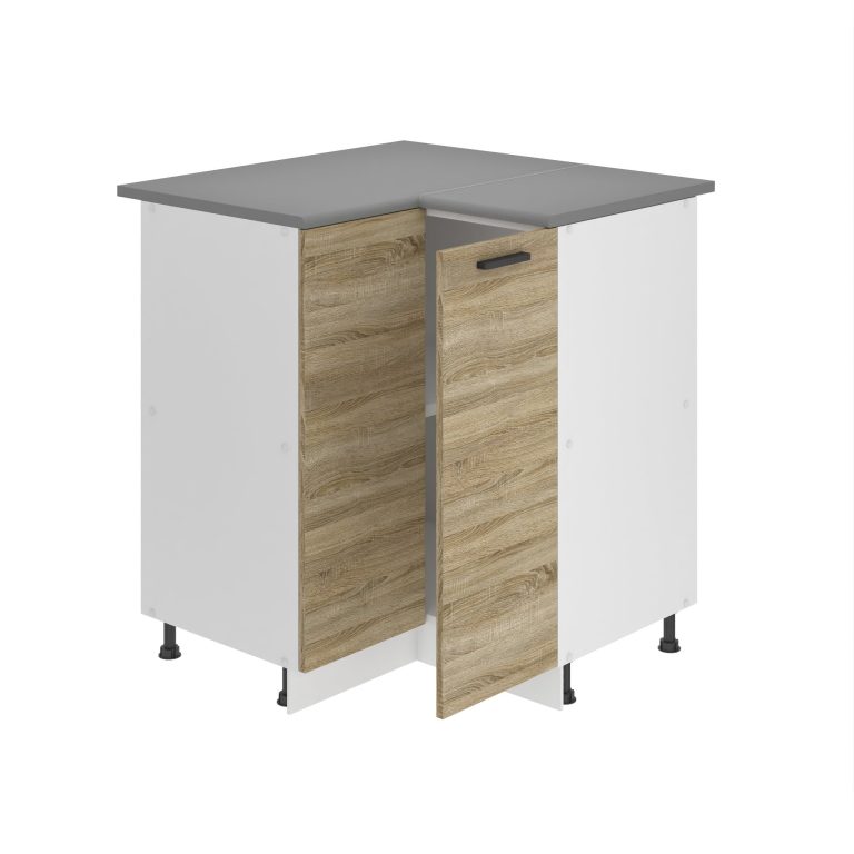 Meuble bas d'angle de cuisine 90 cm TOR SNP90/0/WT/DS/B/B1/PP