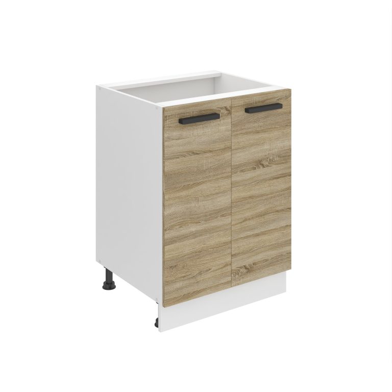 Meuble bas de cuisine 60 cm TOR SD2-60/0/WT/DS/0/B1/PP
