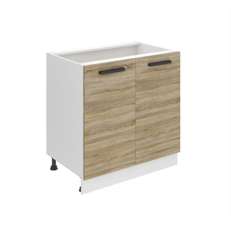 Meuble bas de cuisine 80 cm TOR SD80/0/WT/DS/0/B1/PP