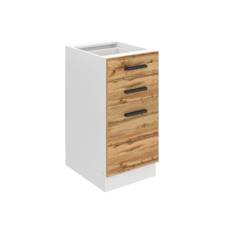 Meuble bas de cuisine 40 cm tiroirs TOR SDSZ40/0/WT/DW/0/B1/PP