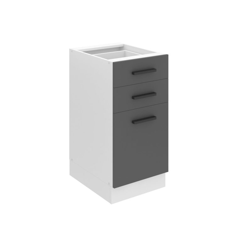 Meuble bas de cuisine 40 cm tiroirs TOR SDSZ40/0/WT/SR/0/B1/PP