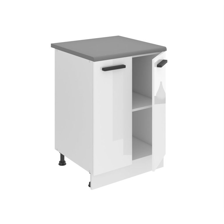 Meuble bas de cuisine 60 cm INF SD2-60/0/WT/W/0/B1/PP