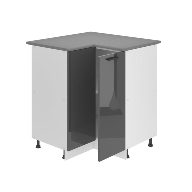 Meuble bas d'angle de cuisine 90 cm INF SNP90/0/WT/S/0/B1/PP