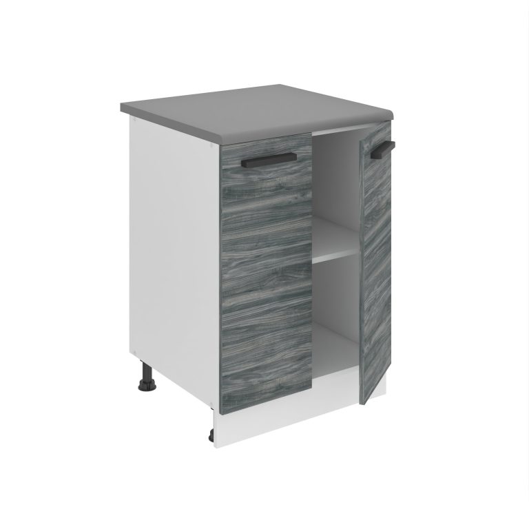 Meuble bas de cuisine 60 cm TOR SD2-60/0/WT/GW/0/B1/PP