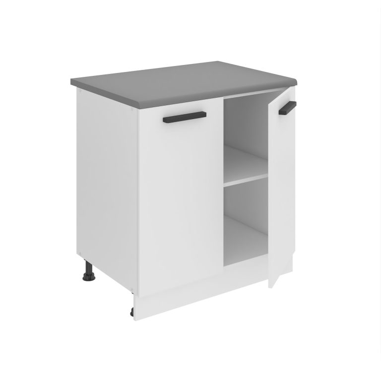 Meuble bas de cuisine 80 cm TOR SD80/0/WT/WT/0/B1/PP