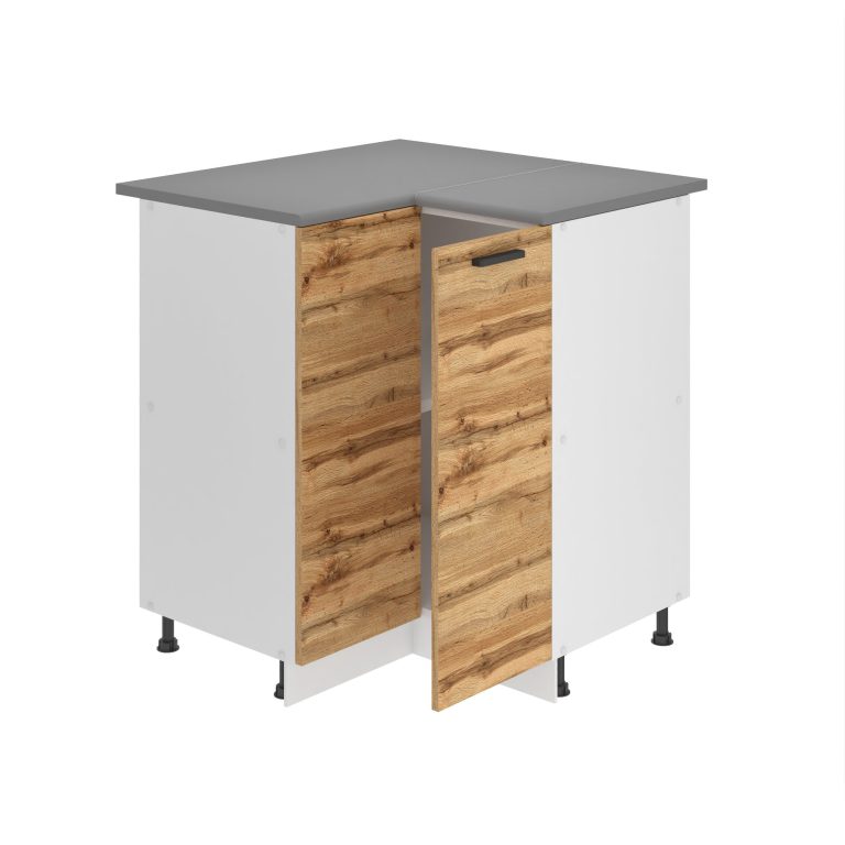 Armoire de cuisine d'angle 90 cm TOR SNP90/0/WT/DW/0/B1/PP