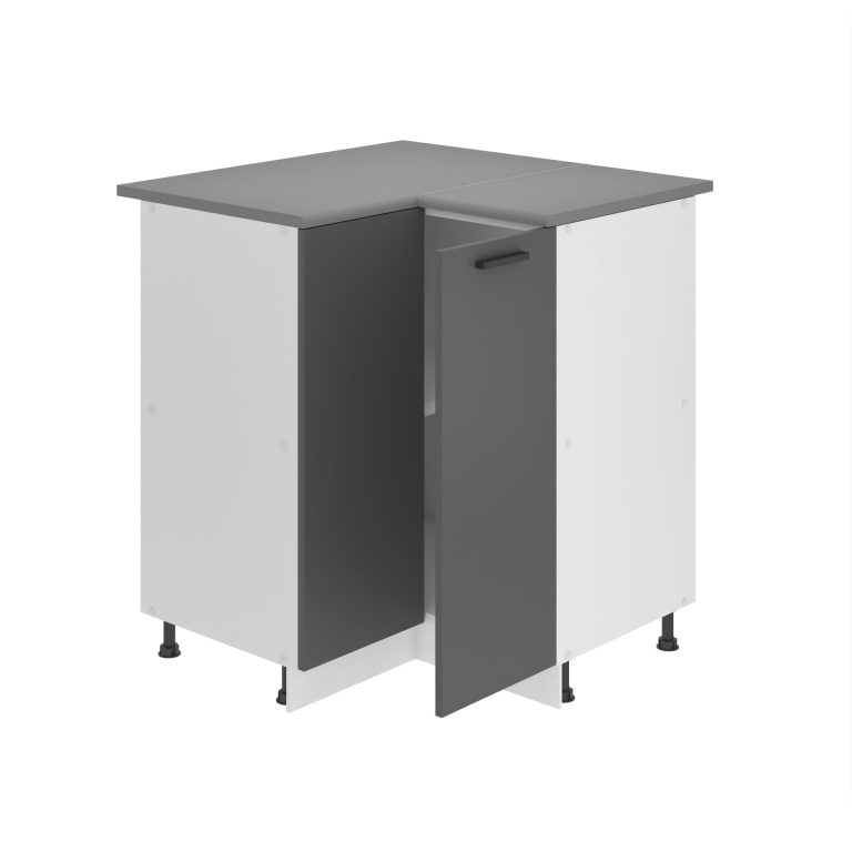 Meuble bas d'angle de cuisine 90 cm TOR SNP90/0/WT/SR/0/B1/PP