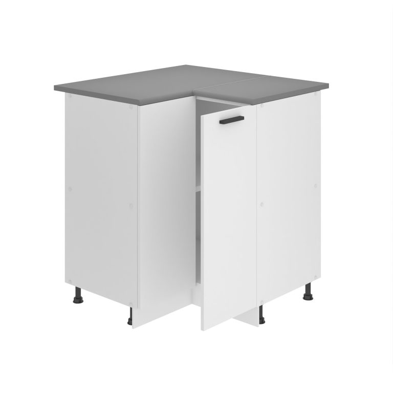 Armoire de cuisine d'angle 90 cm TOR SNP90/0/WT/WT/0/B1/PP