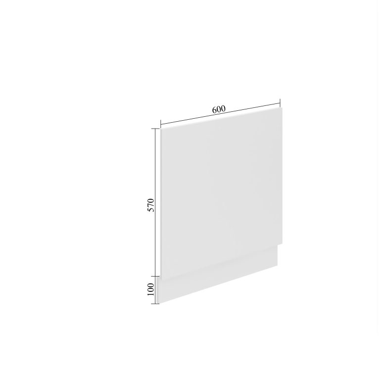 Façade lave-vaisselle 60 cm INF PO60/0/WT/W/0/B1/PP