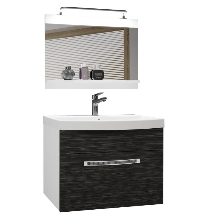 Ensemble de meubles de salle de bain Glamour 2 GLA M 1/0/W/HK/0/MB/PP