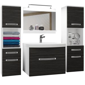 Ensemble de meubles de salle de bain Glamour 97 GLA M 6/0/W/HK/0/MB/PP