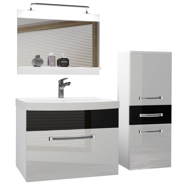 Ensemble de meubles de salle de bain Glamour 27 GLA P 2/0/W/WB/0/MB/PP