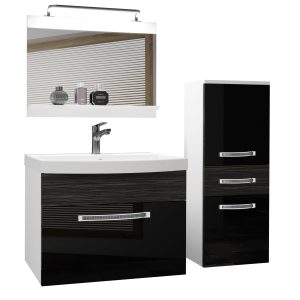 Ensemble de meubles de salle de bain Glamour 37 GLA PM 2/0/W/BHK/0/MB/PP