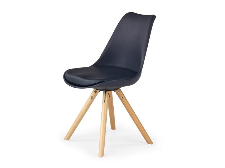 Chaise de cuisine en métal AMERETO noir