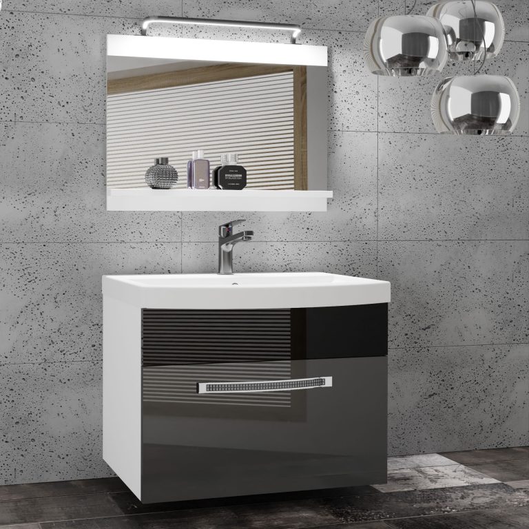 Ensemble de meubles de salle de bain Glamour 12 GLA P 1/0/W/SB/0/MB/PP