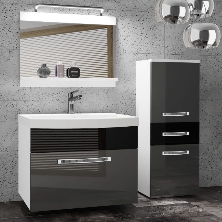 Ensemble de meubles de salle de bain Glamour 31 GLA P 2/0/W/SB/0/MB/PP